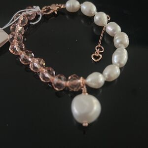 NWT Kate Spade Pearl Play Faux Pearl Half And Half Bracelet S1